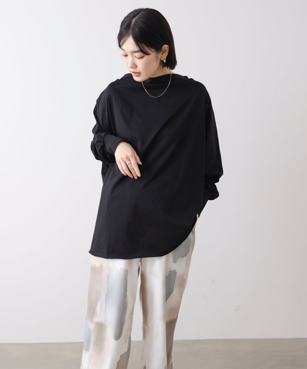 Wシルケットドルマンプルオーバー［3/18発送予定］