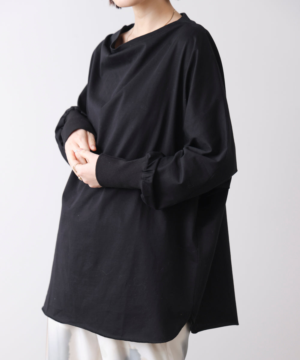 Wシルケットドルマンプルオーバー［3/18発送予定］