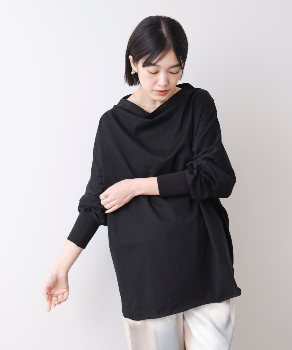 Wシルケットドルマンプルオーバー［3/18発送予定］