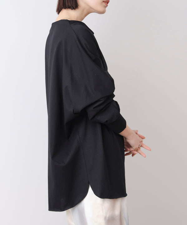 Wシルケットドルマンプルオーバー［3/18発送予定］