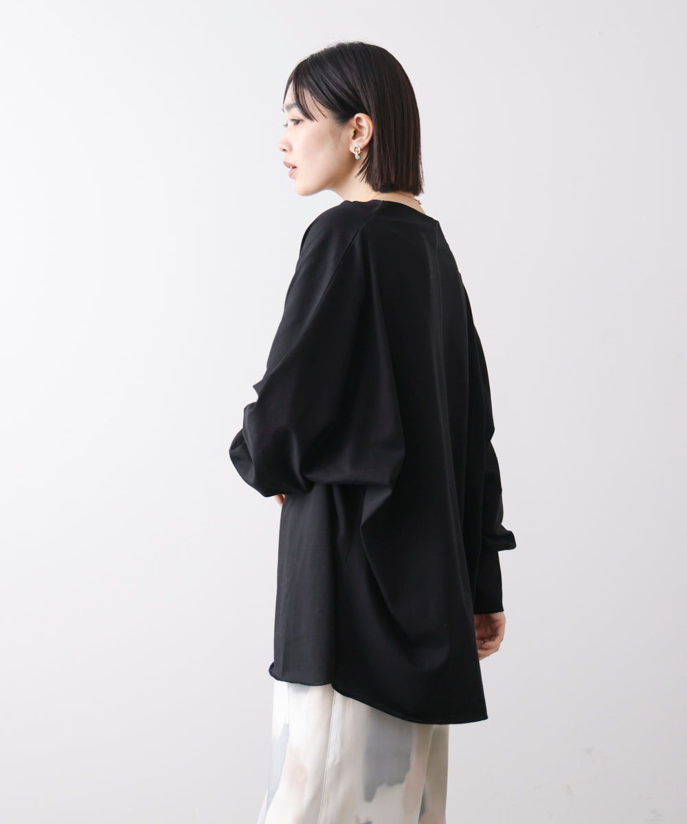 Wシルケットドルマンプルオーバー［3/18発送予定］