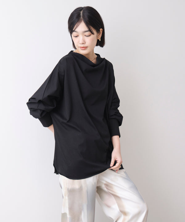 Wシルケットドルマンプルオーバー［3/18発送予定］