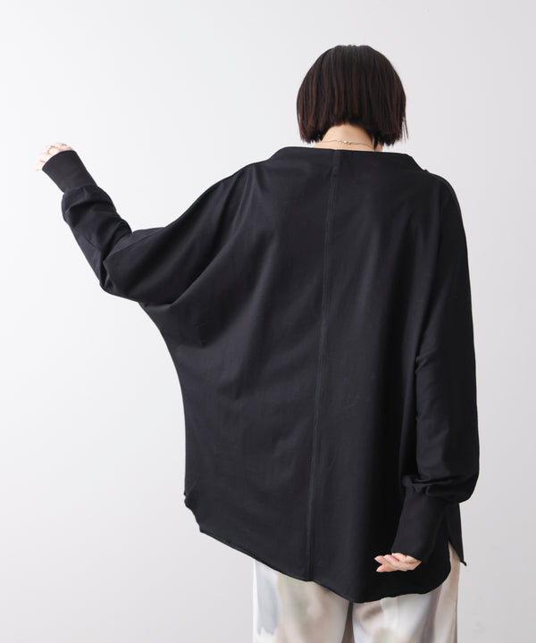 Wシルケットドルマンプルオーバー［3/18発送予定］