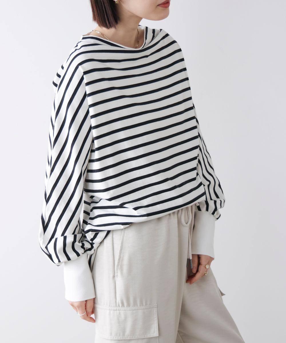 Wシルケットドルマンプルオーバー［3/18発送予定］