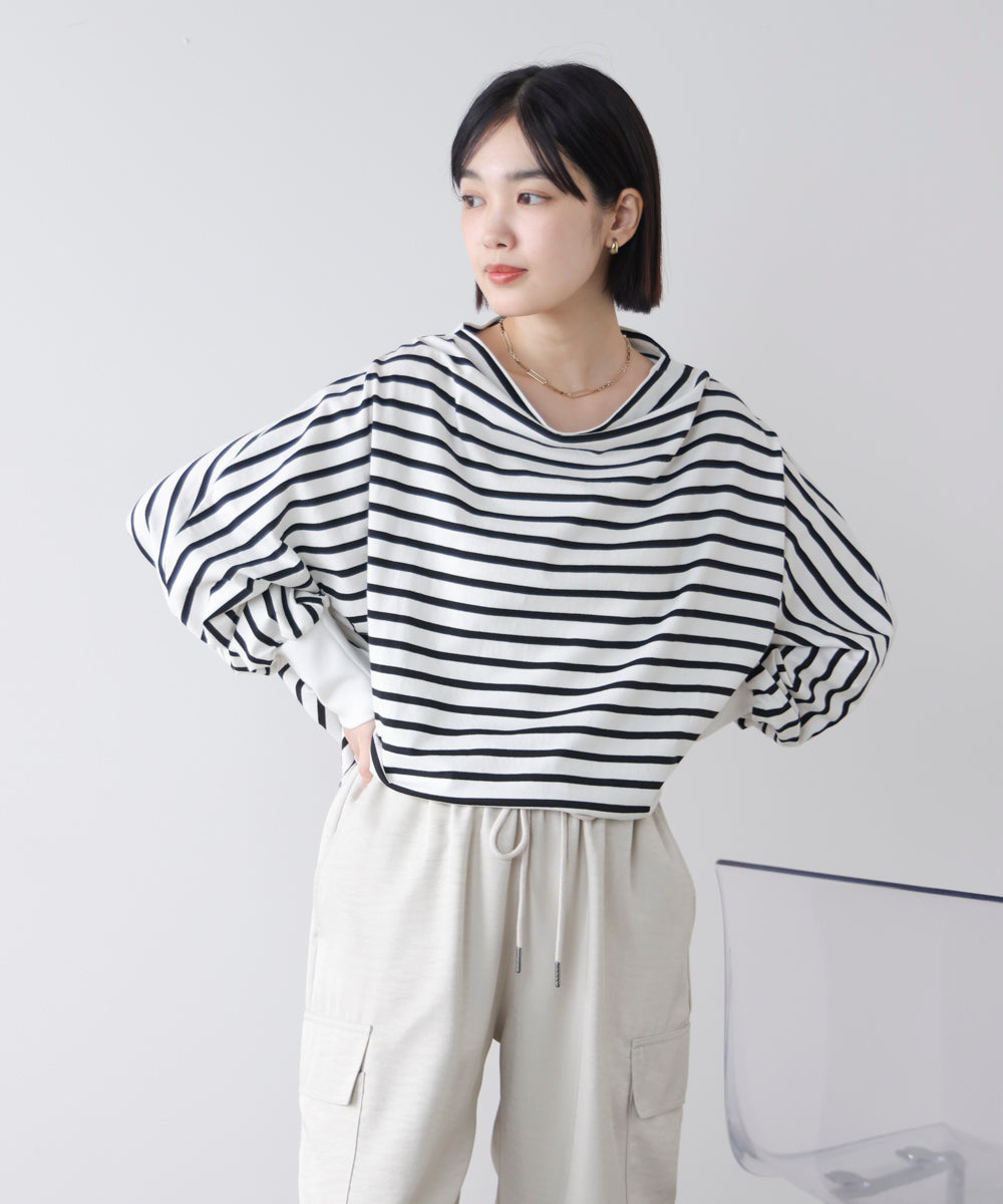 Wシルケットドルマンプルオーバー［3/18発送予定］