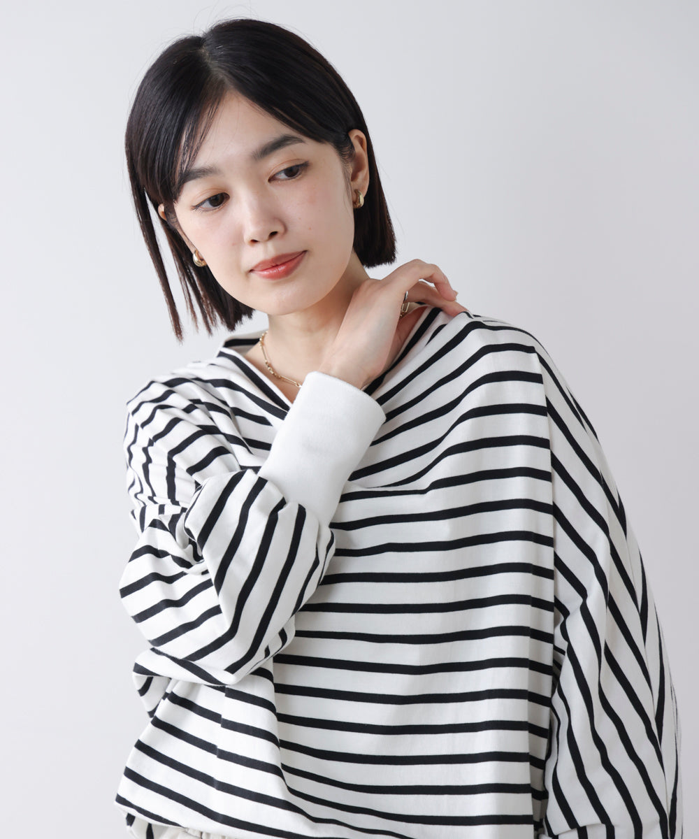 Wシルケットドルマンプルオーバー［3/18発送予定］