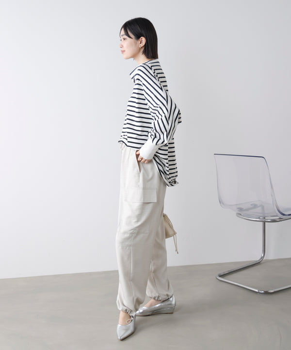 Wシルケットドルマンプルオーバー［3/18発送予定］