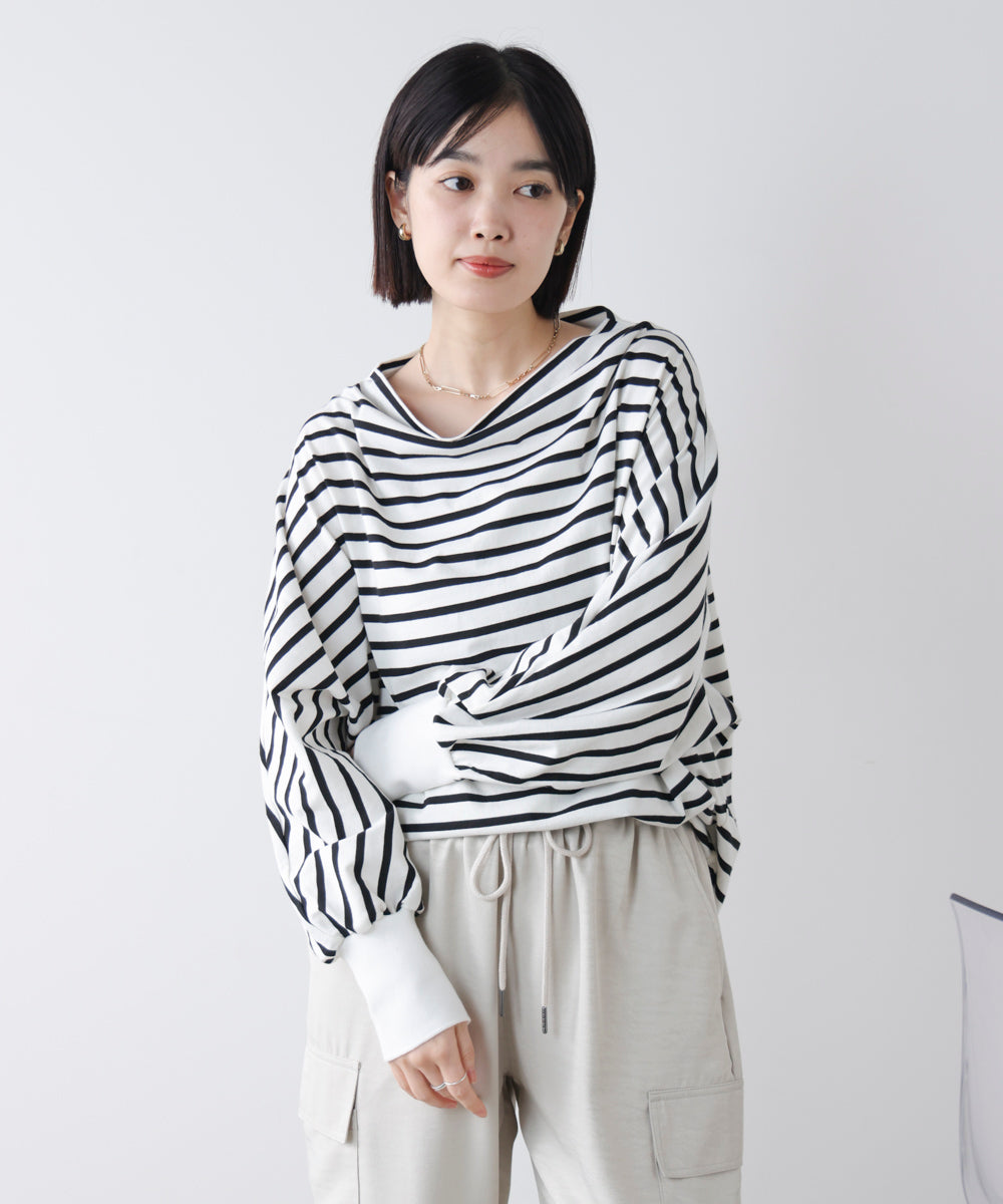 Wシルケットドルマンプルオーバー［3/18発送予定］