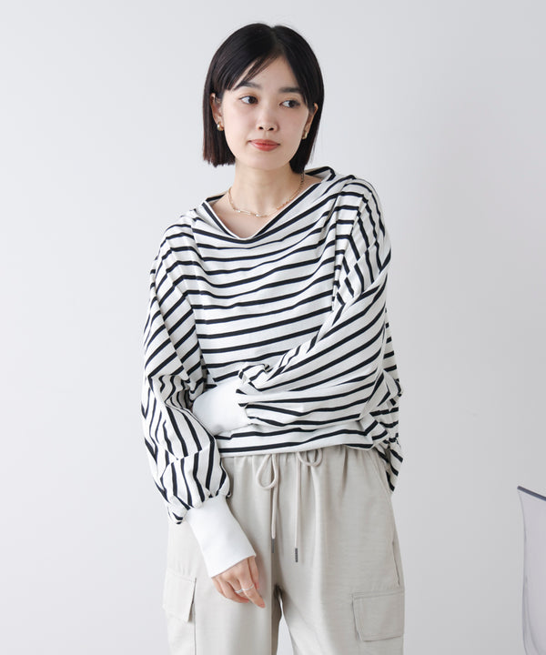 Wシルケットドルマンプルオーバー［3/18発送予定］