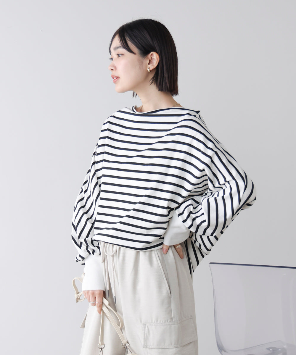 Wシルケットドルマンプルオーバー［3/18発送予定］