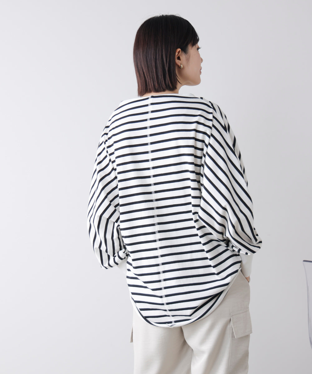 Wシルケットドルマンプルオーバー［3/18発送予定］