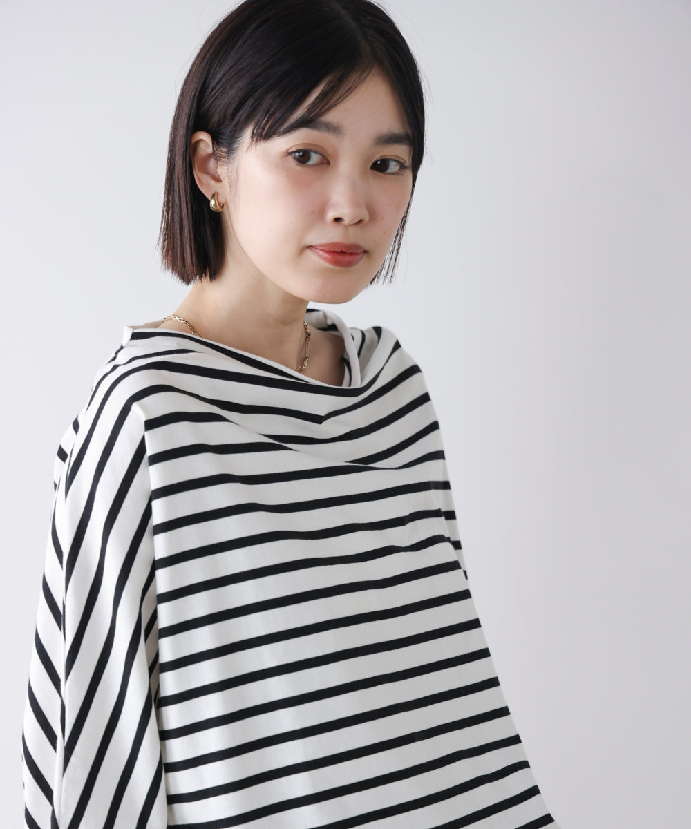 Wシルケットドルマンプルオーバー［3/18発送予定］