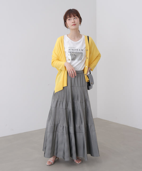 箔ロゴプリント五分袖Ｔシャツ