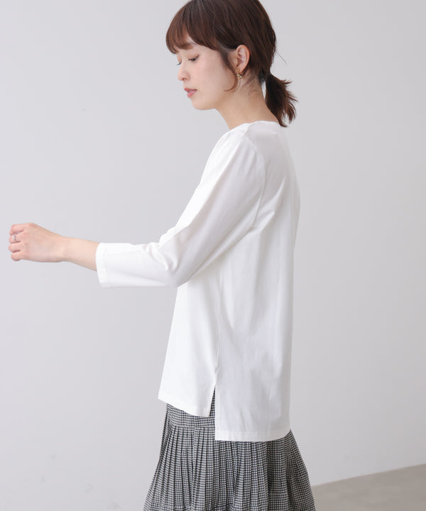 箔ロゴプリント五分袖Ｔシャツ