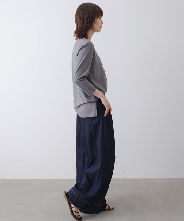 箔ロゴプリント五分袖Ｔシャツ