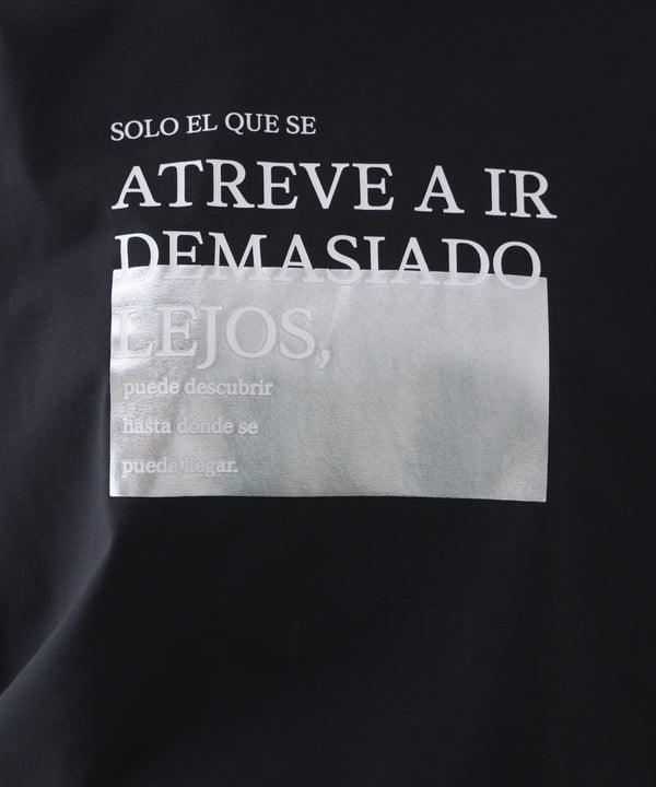 箔ロゴプリント五分袖Ｔシャツ