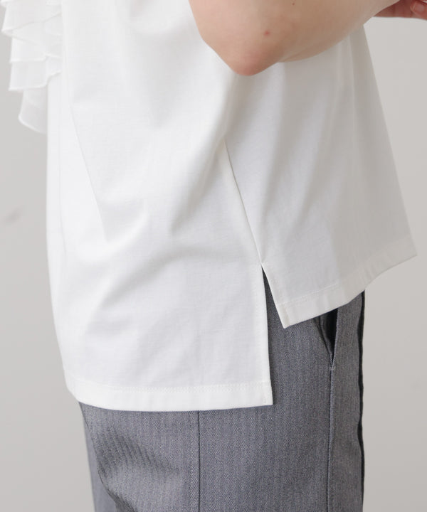 半袖フリルカットソー［4/30発送予定］