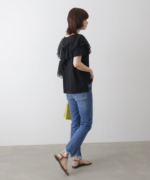 半袖フリルカットソー［4/30発送予定］