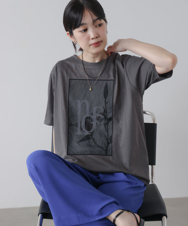 フラワーロゴプリントTee