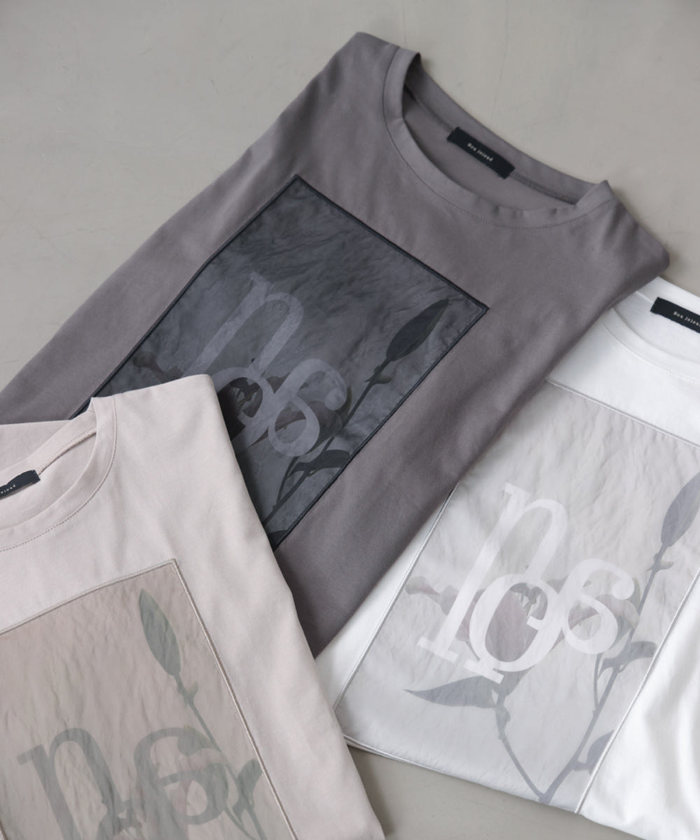 フラワーロゴプリントTee