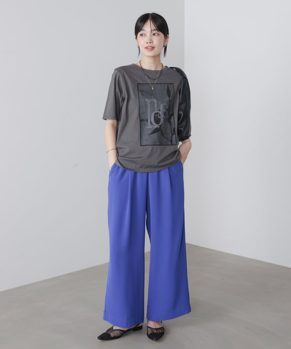 フラワーロゴプリントTee