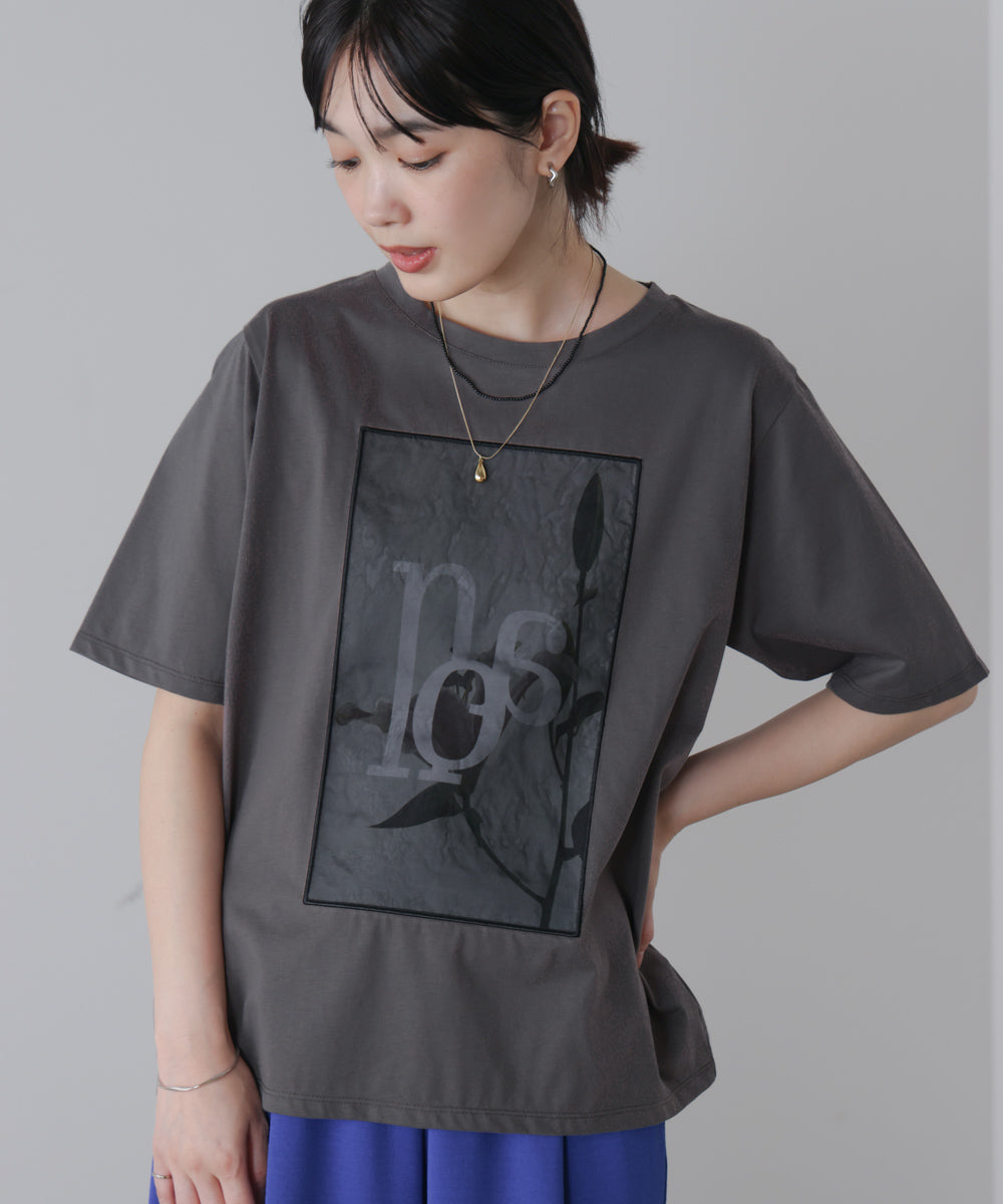 フラワーロゴプリントTee