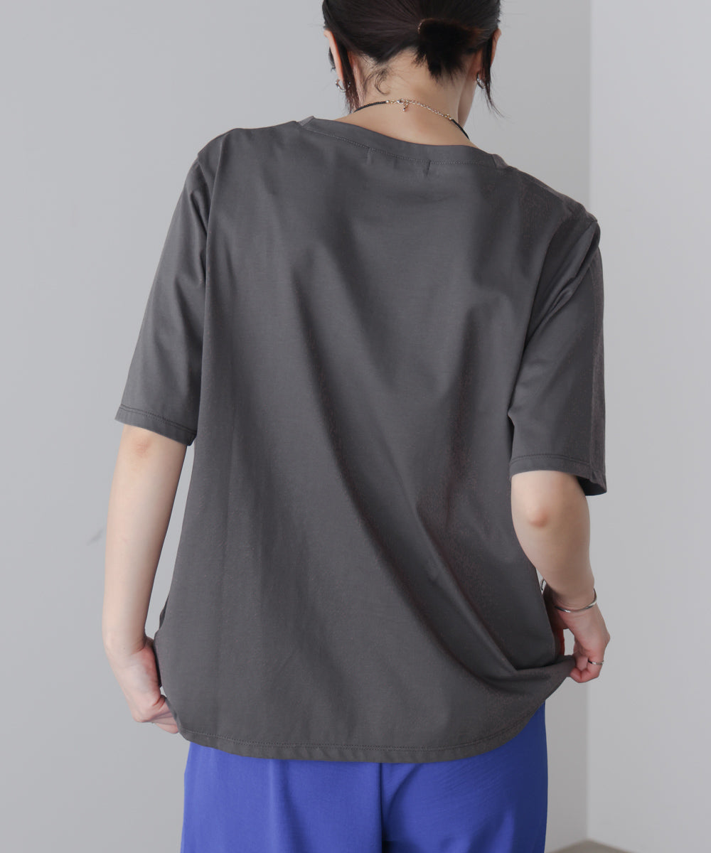 フラワーロゴプリントTee