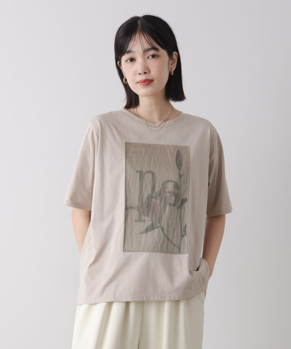 フラワーロゴプリントTee