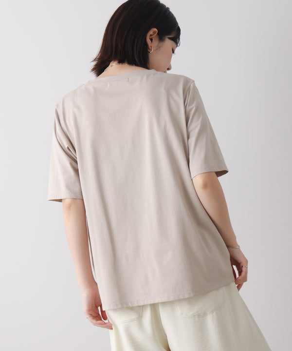 フラワーロゴプリントTee