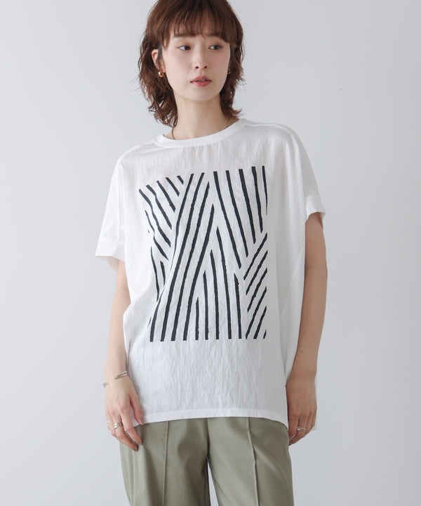 モノトーンゼブララインTシャツ