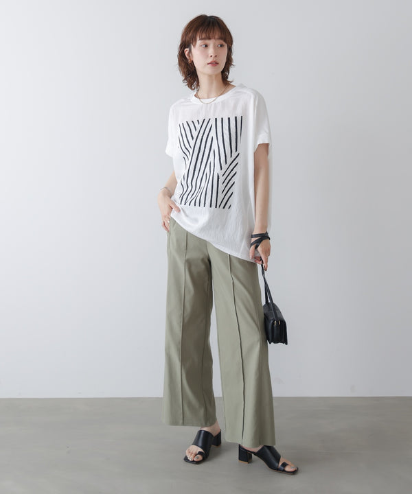 モノトーンゼブララインTシャツ