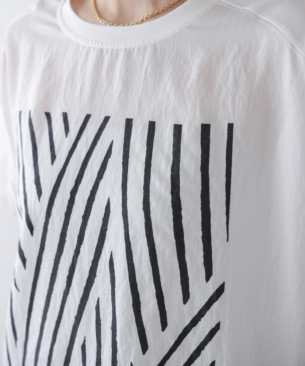 モノトーンゼブララインTシャツ