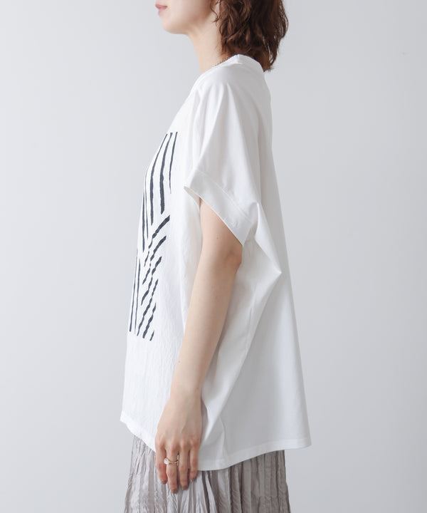 モノトーンゼブララインTシャツ