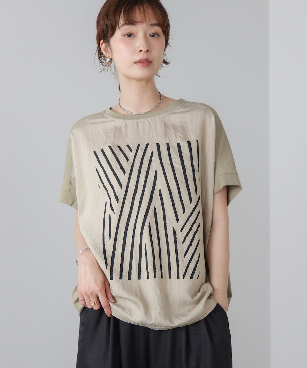 モノトーンゼブララインTシャツ