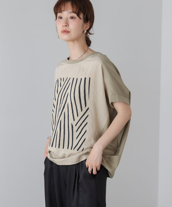 モノトーンゼブララインTシャツ