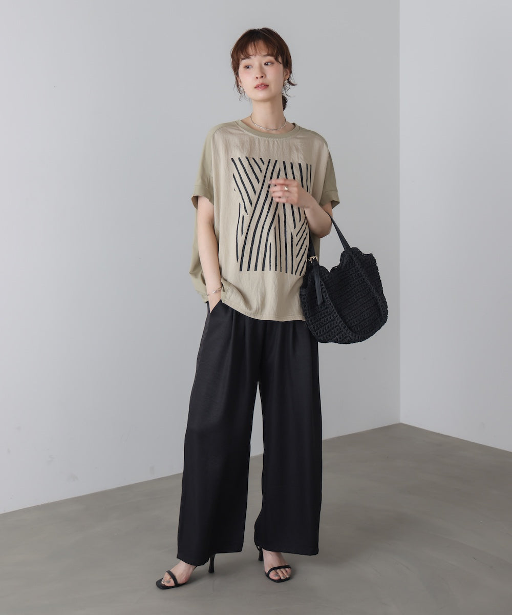 モノトーンゼブララインTシャツ
