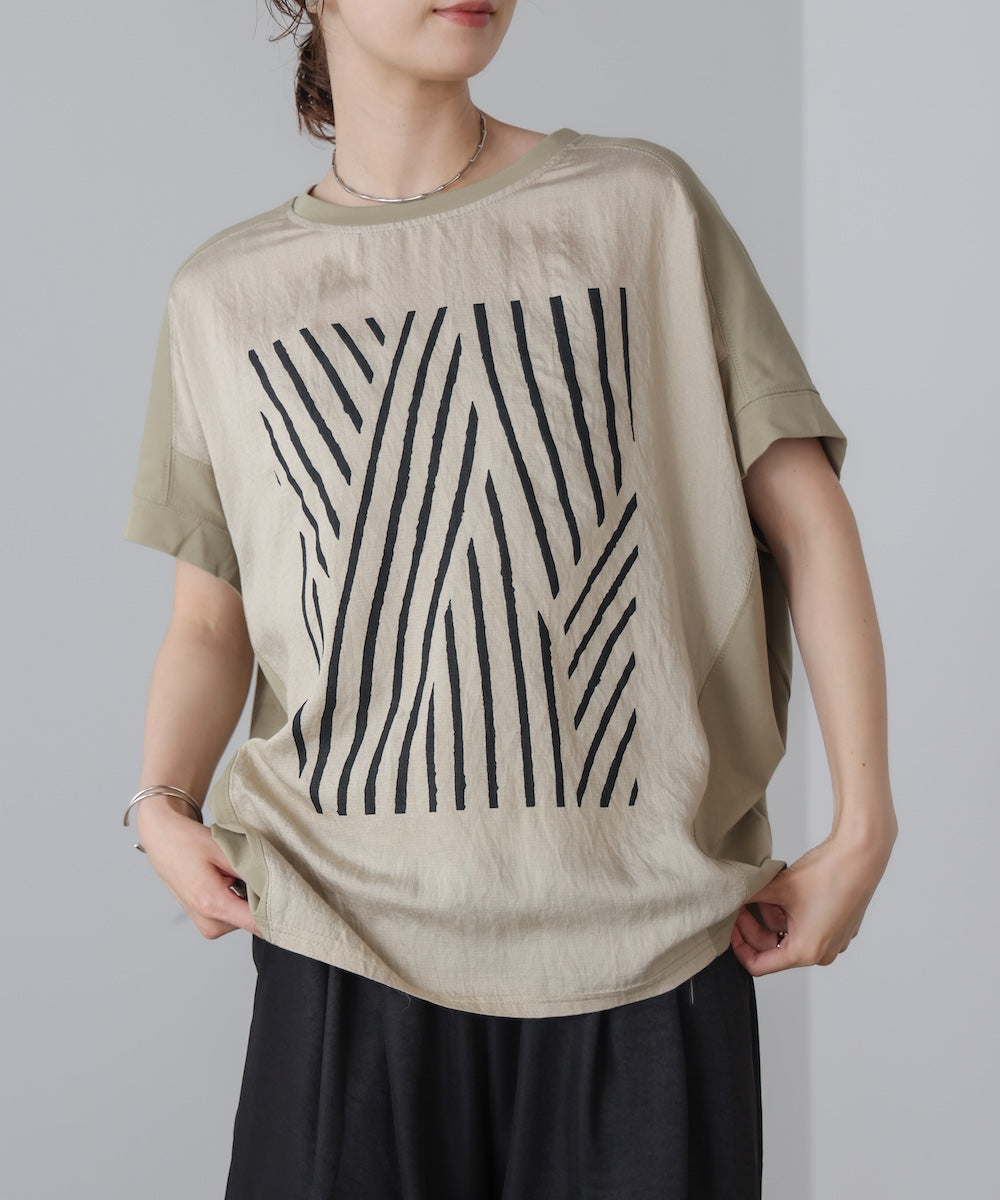モノトーンゼブララインTシャツ