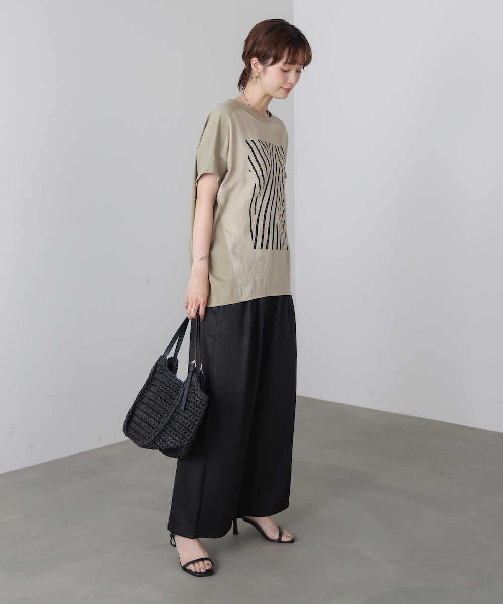モノトーンゼブララインTシャツ