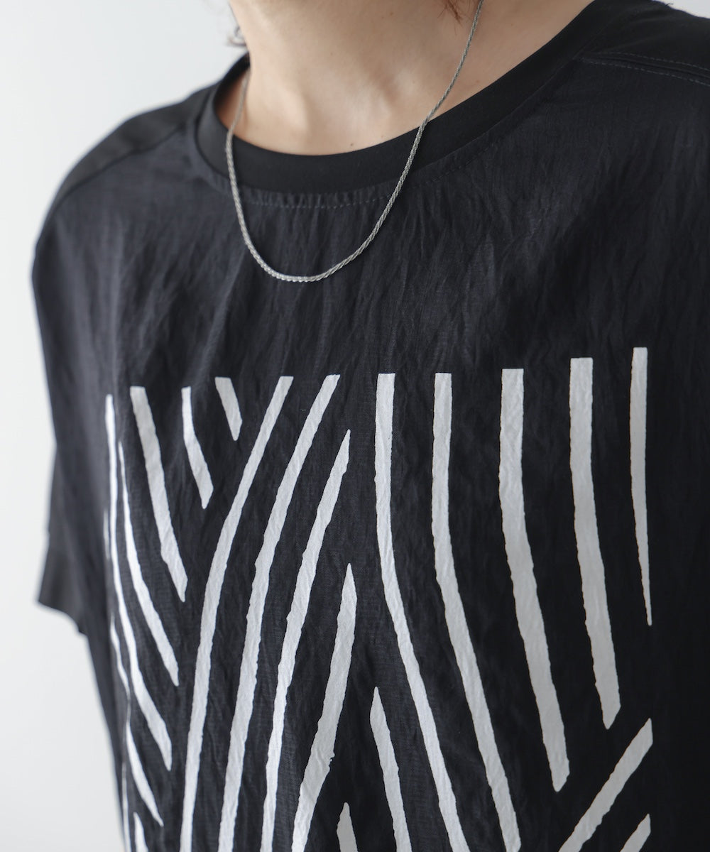 モノトーンゼブララインTシャツ