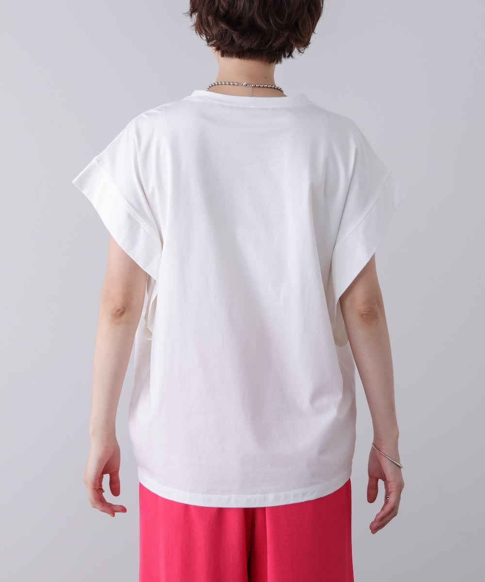 メタリックプリントＴシャツ