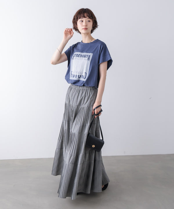 メタリックプリントＴシャツ