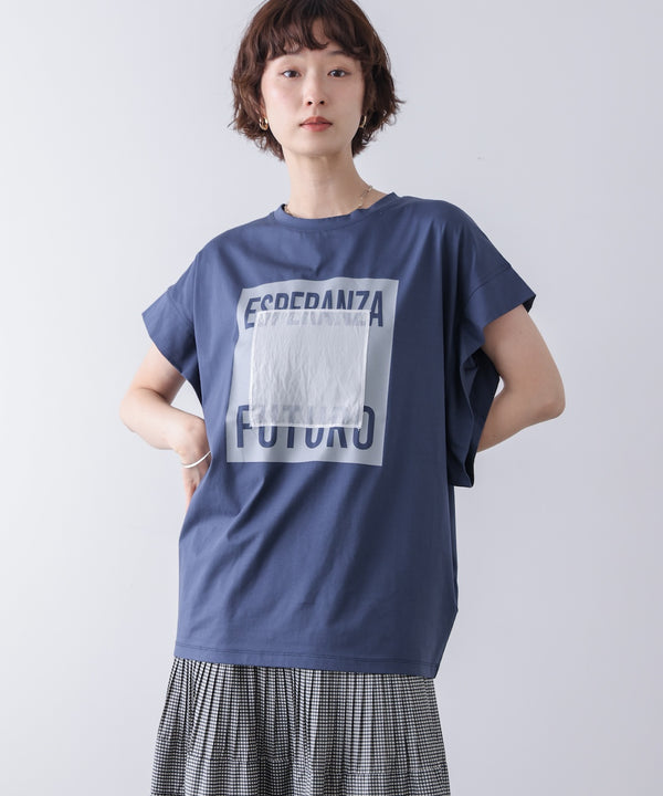 メタリックプリントＴシャツ