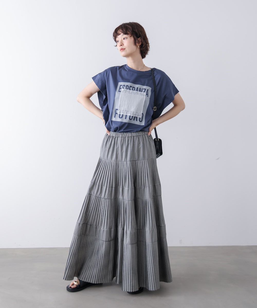 メタリックプリントＴシャツ