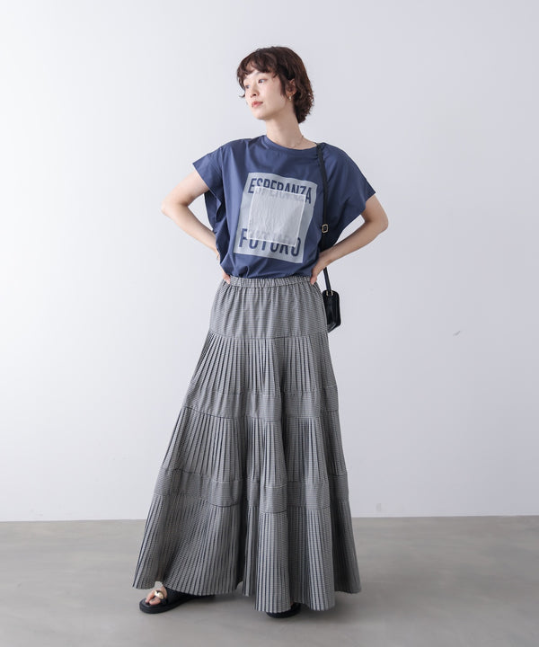 メタリックプリントＴシャツ