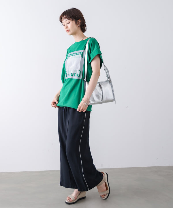 メタリックプリントＴシャツ