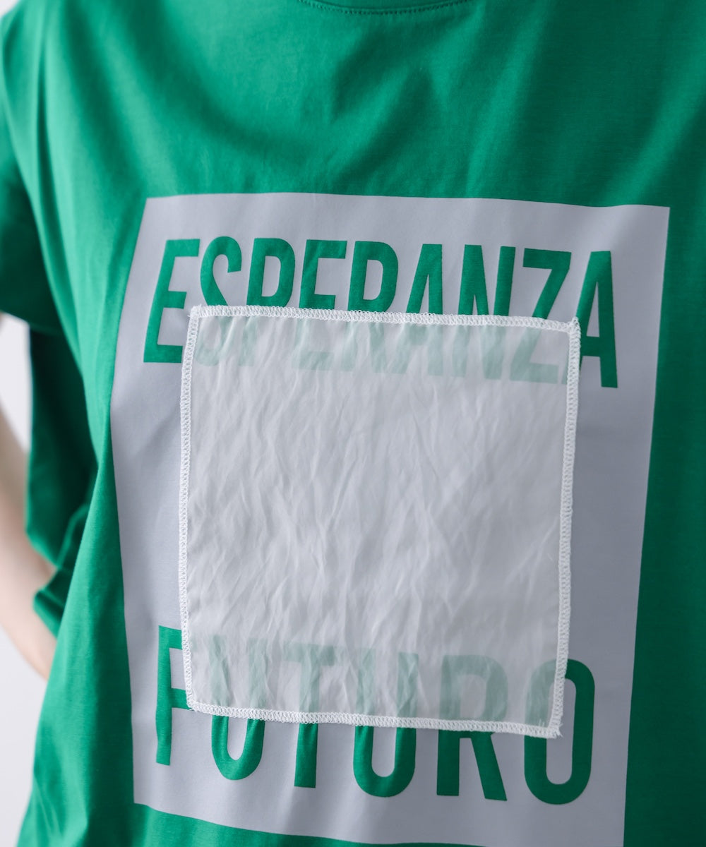 メタリックプリントＴシャツ
