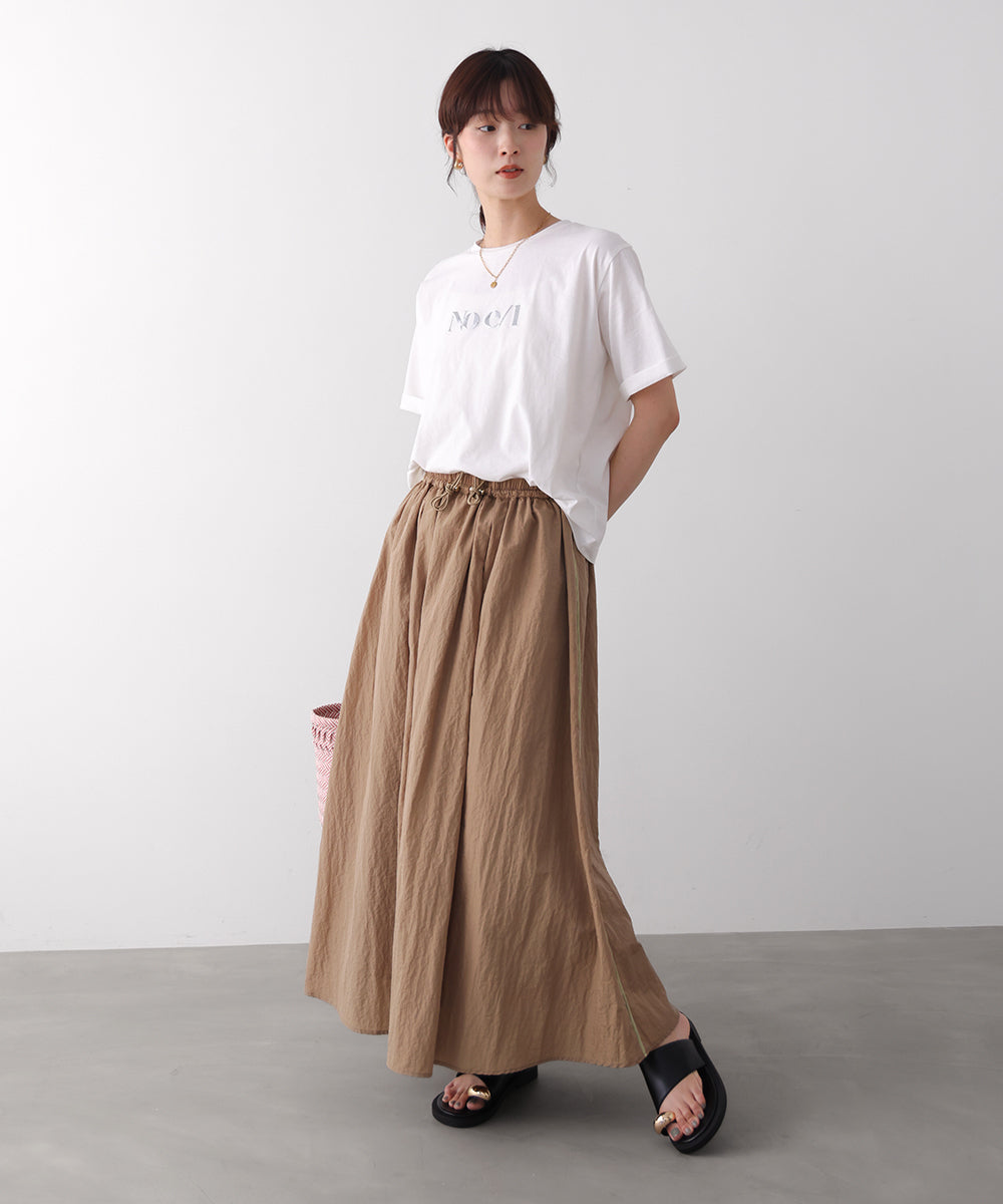 消耗加工綿天竺メタルロゴプリントＴｅｅ［6/12発送予定］