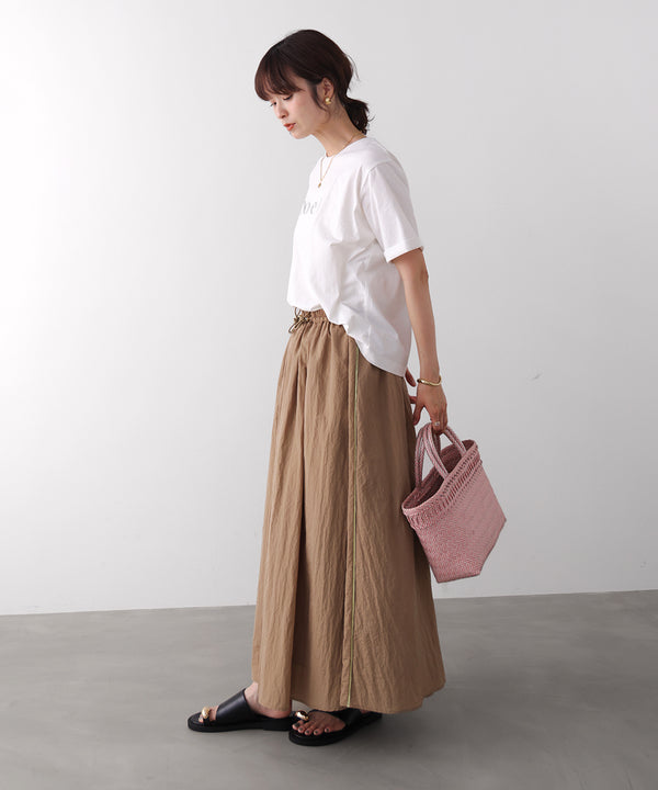 消耗加工綿天竺メタルロゴプリントＴｅｅ［6/12発送予定］