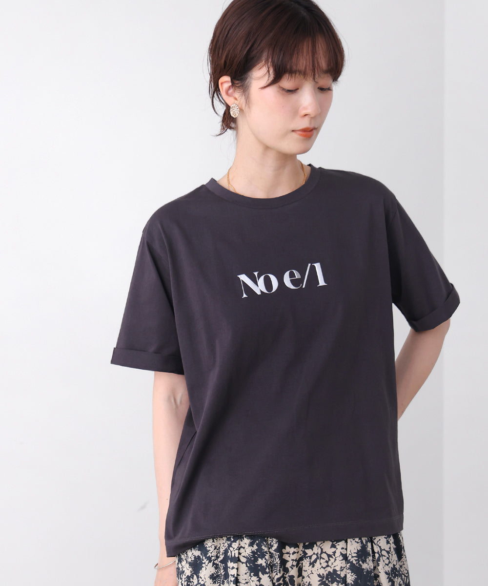 消耗加工綿天竺メタルロゴプリントＴｅｅ［6/12発送予定］