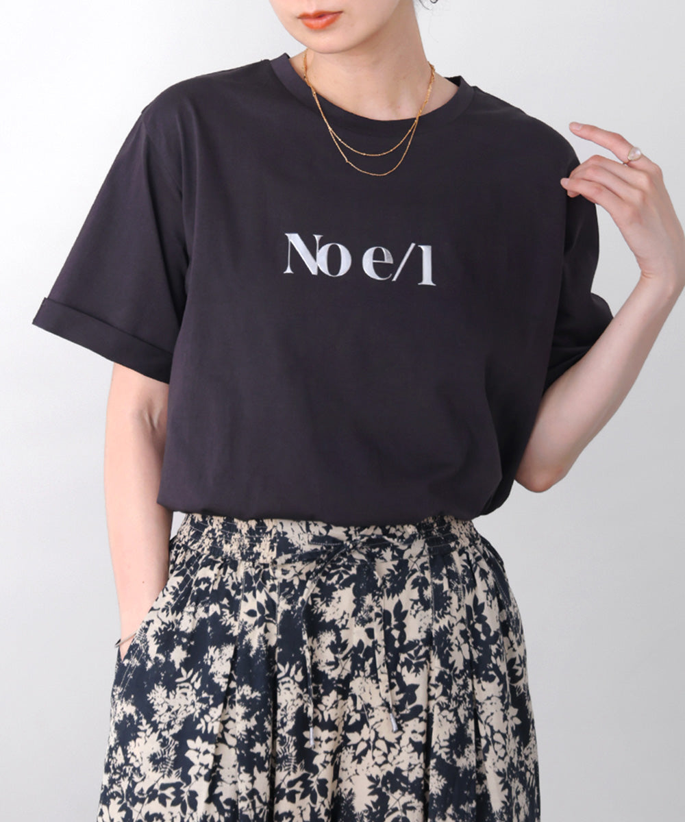 消耗加工綿天竺メタルロゴプリントＴｅｅ［6/12発送予定］